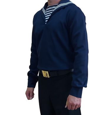 Blue sailor shirt demi-season (Premium)