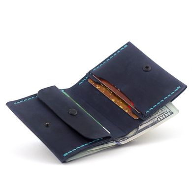 Men's wallet with coin compartment “Wallet Square” — Dark blue
