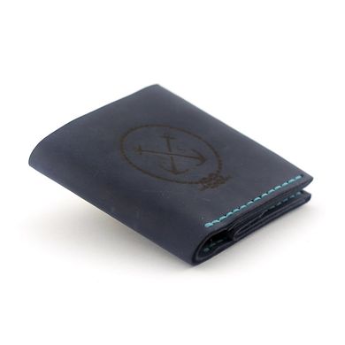 Men's wallet with coin compartment “Wallet Square” — Dark blue