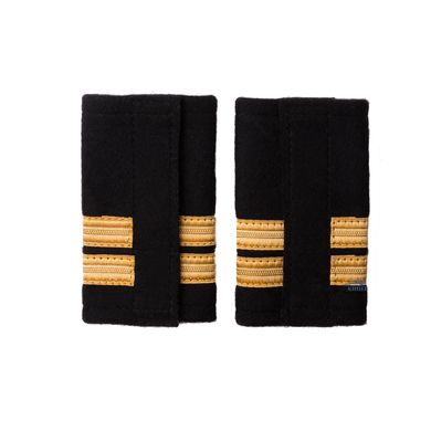 Velcro shoulder straps for second officer, third engineer