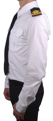 Long-sleeved uniform shirt 97% cotton