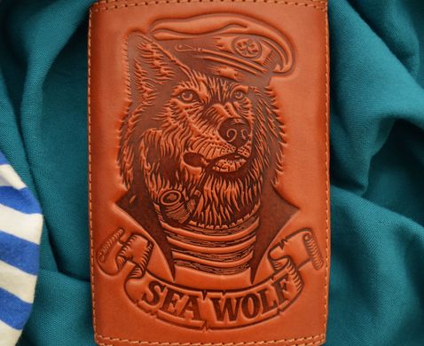 Leather flask "Sea Wolf"