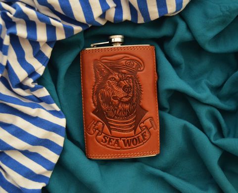 Leather flask "Sea Wolf"