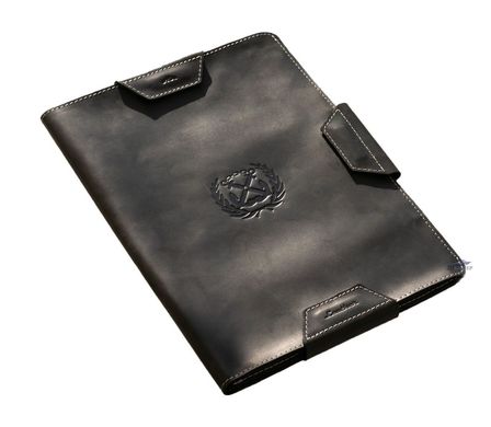 Air - Folder for maritime documents made of genuine leather