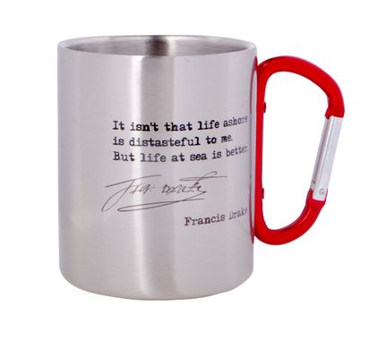 Чашка металлическая "Francis Drake" (Парусник) с карабином
