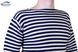 Warm telniashka (striped vest) cotton, double yarn - Elite, Сине-белый, 46