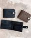 Leather wallet with a zipper inside, Remar