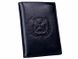 Passport wallet (Обкладинка для паспорта + гаманець) з натуральної шкіри, Темно-синій