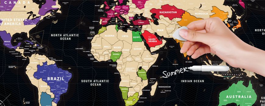Скретч карта світу Travel Map «Black World»