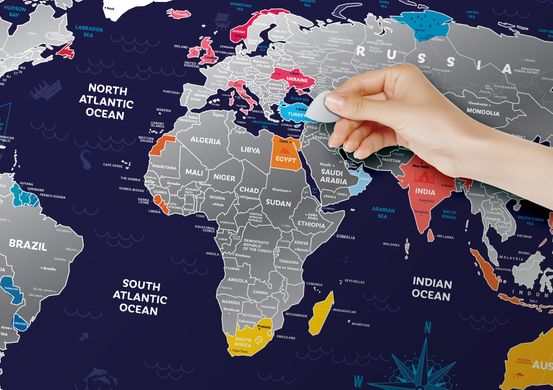 Скретч карта мира Travel Map  «Holiday World»