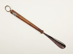 Shoehorn with wooden handle