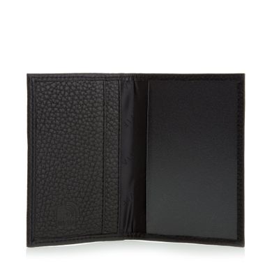 Cover for documents: ID card / driving license — Black — Natural leather