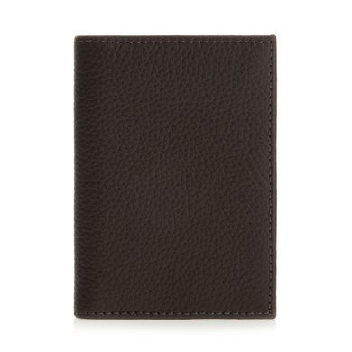 Cover for documents: ID card / driving licence — Gray — Natural leather