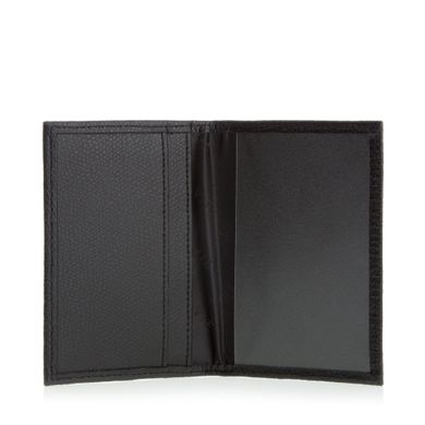 Cover for documents: ID card / driving licence — Black — Natural  leather
