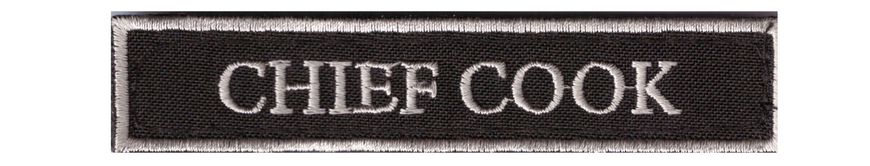 Patch for overalls "CHIEF COOK"