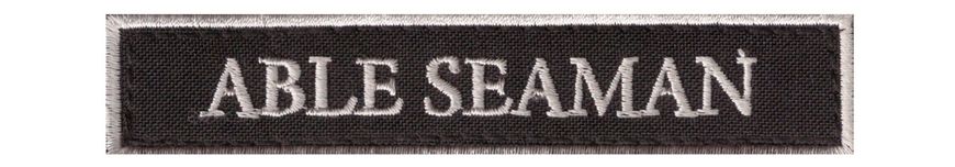 Patch for overalls "ABLE SEAMAN"