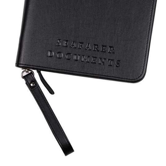 Light - Folder for maritime documents made of genuine leather